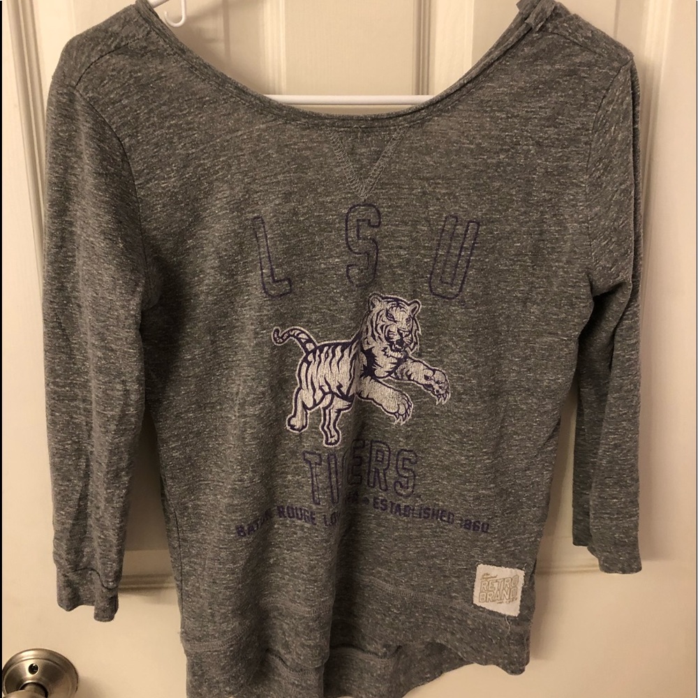LSU shirt.